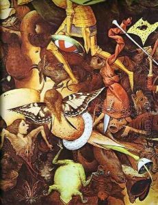 The fall of the rebel angels (detail 2) by Pieter the Elder Bruegel