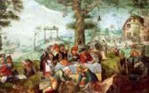La Derisione Della Stoltezza Umana by Frans Verbeeck