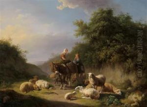 Shepherd And Shepherdess Returning Home - view 1