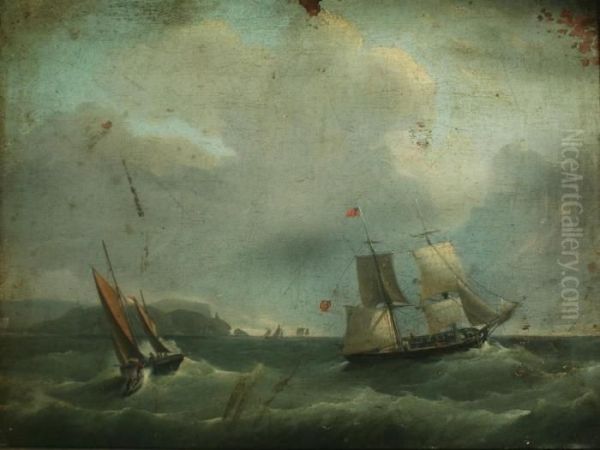 Vessels In Choppy Waters Offshore - view 1