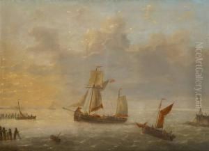 Retour Des Pecheurs Aucoucher Du Soleil