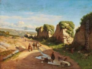 Paysage Anime by Louis Verboeckhoven