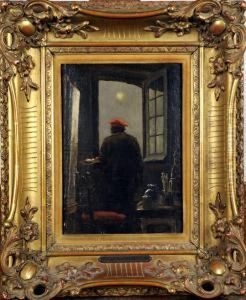 Peintre Dans Son Atelier by Emile Verbrugge