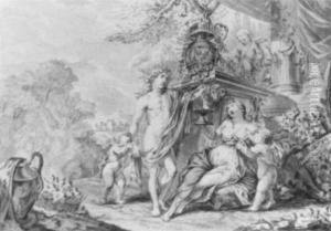 Bacchus Und Ariadne by Gijsbert Andriesz Verbrugge