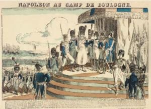 Napoleon Au Camp De Boulogne by Jean Charles Verbrugge