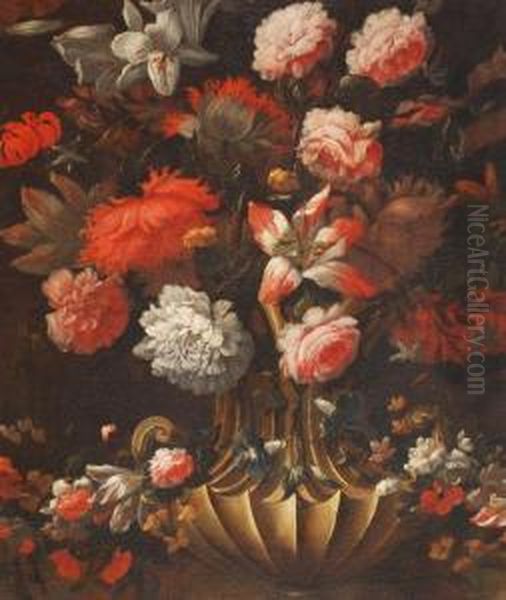 Still Life Of Flowers In An Urn - view 1