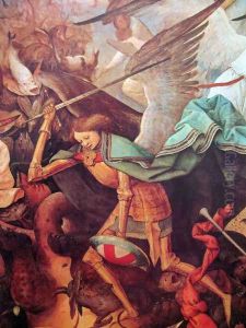 The fall of the rebel angels (detail 1) by Pieter the Elder Bruegel