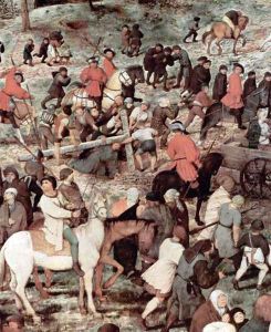 Christ Carrying the Cross (detail 4) by Pieter the Elder Bruegel