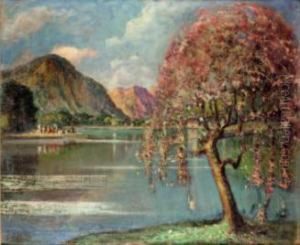 "scorcio Del Lago D'orta" by Giulio Romano Vercelli