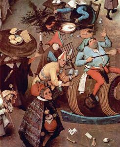 The Fight between Carnival and Lent by Pieter the Elder Bruegel