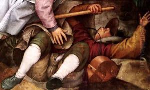 The Parable of the Blind Leading the Blind (detail) 5 by Pieter the Elder Bruegel