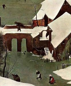 The Hunters in the Snow (detail)
