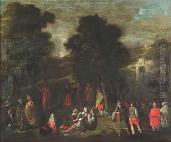The Homily Of Saint John The Baptist. Oil/canvas/canvas - view 1