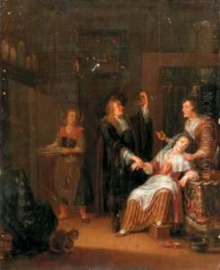The Doctor's Visit by Adriaen The Elder Verdoel