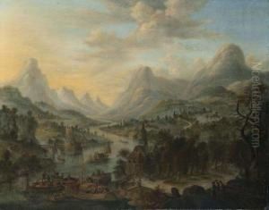Vue De La Vallee Du Rhin