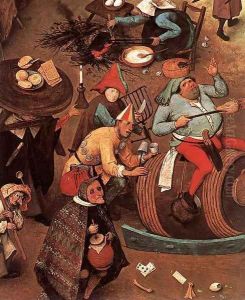 The Fight between Carnival and Lent (detail) by Pieter the Elder Bruegel