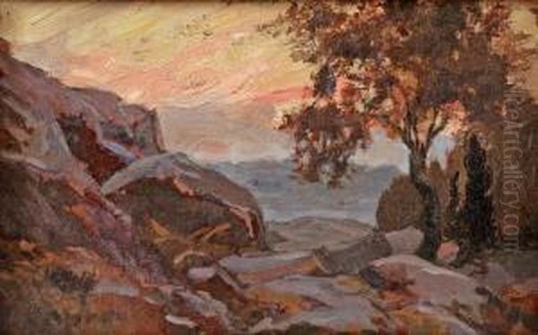 Les Rochers A Fontainebleau - view 1