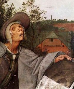 The Parable of the Blind Leading the Blind (detail) 2 by Pieter the Elder Bruegel