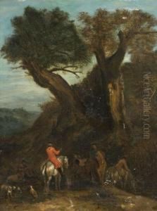 Halte De Chasseurs by Jan Peeter Verdussen