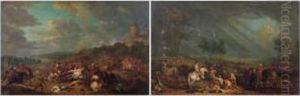 Choc De Cavalerie - Apres La Bataille by Jan Peeter Verdussen