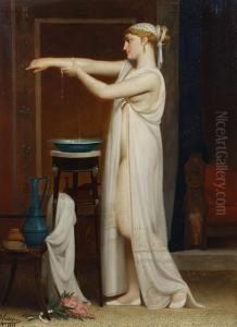 A Roman Bather by Eugene Verdyen