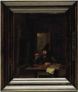 A Man Weighing His Gold by Pieter Harmensz Verelst