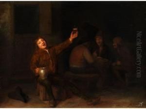 Wirtshaus-interieur by Pieter Harmensz Verelst