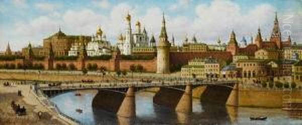 View Of The Kremlin From The Moskvoretskybridge - view 1
