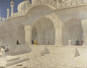 Pearl Mosque At Delhi by Vasili Vasilyevich Vereshchagin