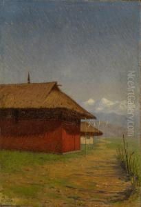 Nepalese Village by Vasily Vasilievich Vereschagin