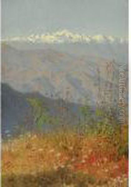 Sunset In The Himalayas - view 1