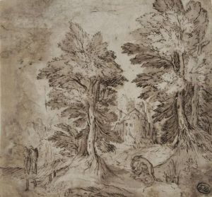 Homme Combattant Un Dragon Dans Un Paysage Anime by Tobias van Haecht (see Verhaecht)