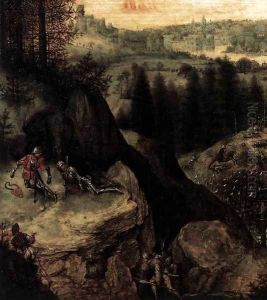 The Suicide of Saul (detail) 3 by Pieter the Elder Bruegel