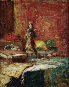 Nature Morte A La Statuette Chinoise by Alfred Verhaeren