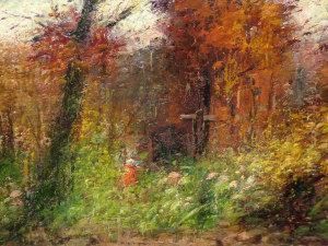 Figure In Woodland by Alfred Verhaeren