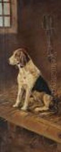 Jachthond In De Stal by Pieter Verhaert