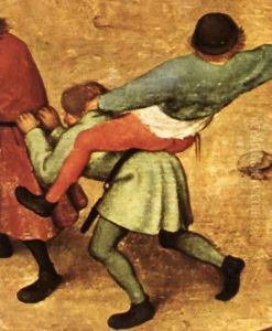 Children's Games (detail) 6 by Pieter the Elder Bruegel