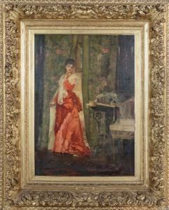 Vrouw In Boudoir
