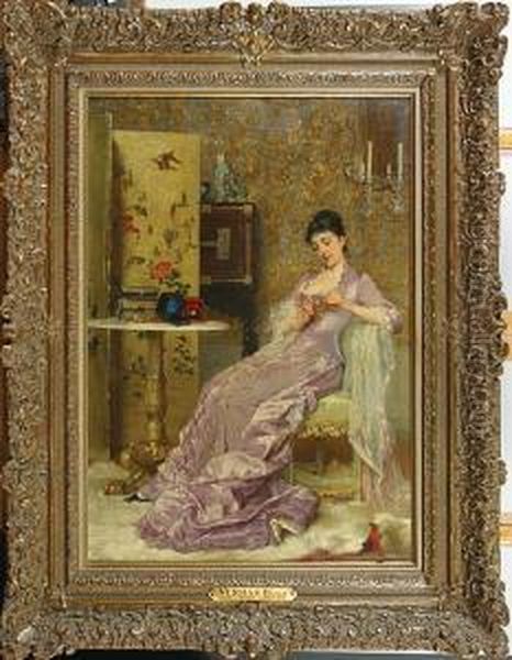 Edeldame In Haar Interieur. - view 1