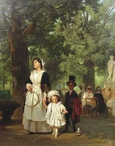 Afternoon In The Park by Jan Francios Verhas