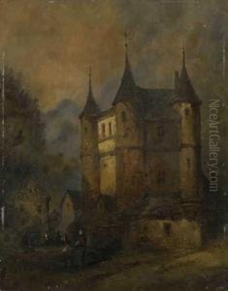 Partie In Einer Mittelalterlichen Stadt. - view 1