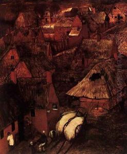 Gloomy Day (detail) 4 by Pieter the Elder Bruegel