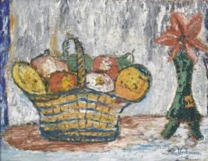 Nature Morte Aux Fruits. by Jan Verhoeven