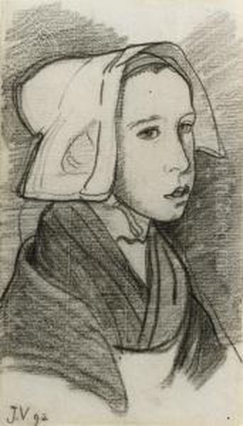 Jeune Bretonne - Young Girl From Brittany - view 1
