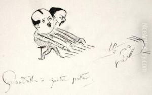 " Quadrille A Quatre Pattes " Avec Autoportrait by Paul Verlaine
