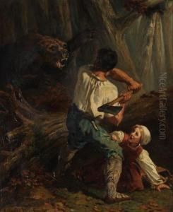 Bear Attack by Charles Verlat