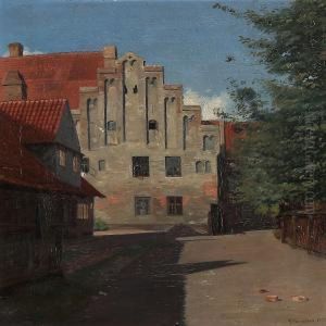 View From Vor Frue Monastery, Elsinore by Gustav Vermehren