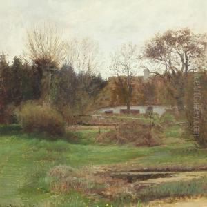 A View To A Farm by Gustav Vermehren