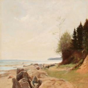 Summer Day At A Isefjorden Fiord by Gustav Vermehren