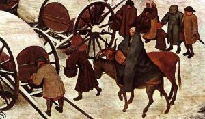 The Census at Bethlehem (detail) 3